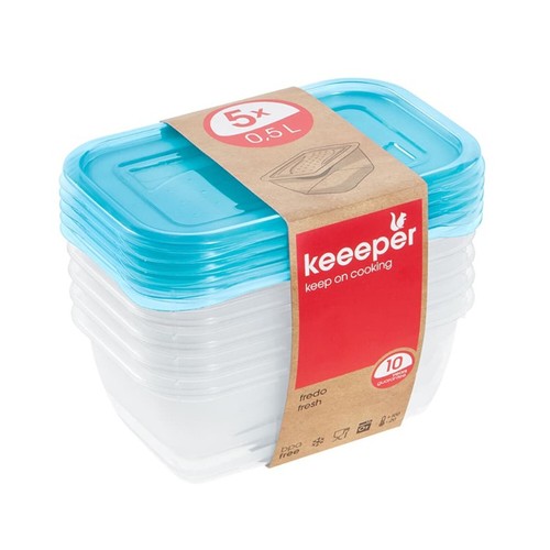 Contenitori alimenti 5x500ml