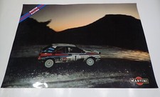 LANCIA DELTA INTEGRALE MARTINI RACING BRUNO SABY MANIFESTO FOTOGRAFICO