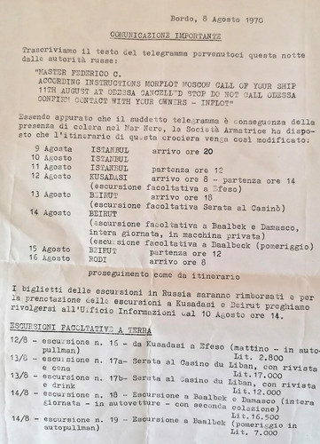 1970 crociera federico - crociera,