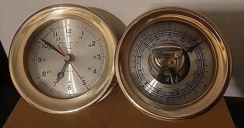 Orologio barometro nautico - , e