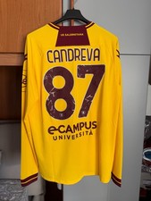Maglia Candreva #87 Salernitana Calcio Zeus Maniche Lunghe Gialla Third (Tg. L)