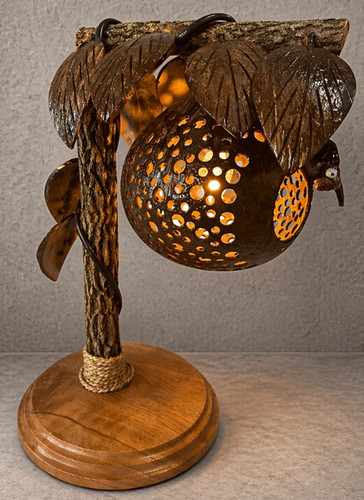 Lampada conchiglia cocco