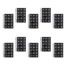  10 Fogli di Etichette per