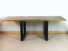 Tavolo cucina allungabile INDUSTRIAL legno e ferro 140/180/220x90h78cm SU MISURA