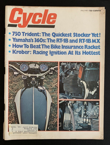 Cycle magazine july - july, 1971