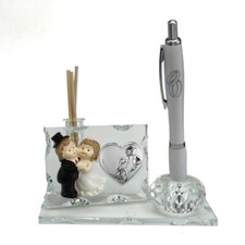 33188 Bomboniere Profumatore PortaPenne Sposi Fedi Anniversario Nozze Diffusore