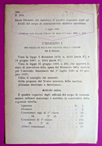 Commissariato militare - commissariato,