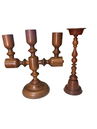 Candelabri vintage legno - candelabri, in