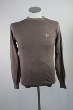 FRED PERRY MAGLIONE VINTAGE UOMO Tg M MAN SWEATER CASUAL LANA WOOL