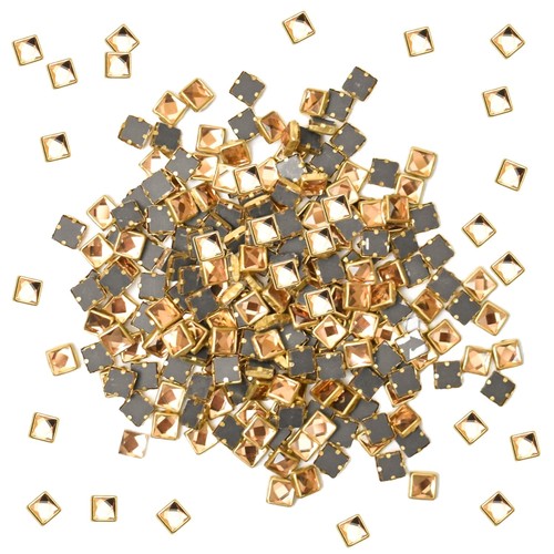 Colla piatta pietre kundan - piatta,