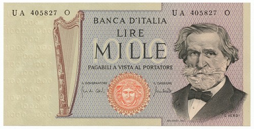 1000 lire giuseppe verdi - 1000, ii