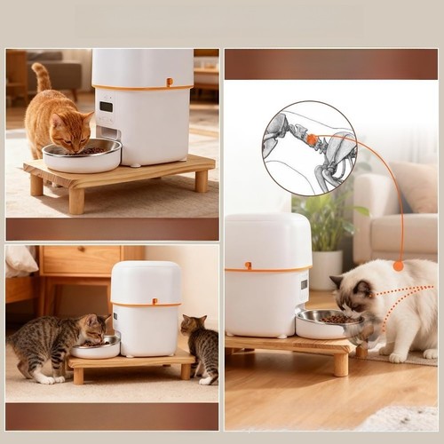 Natural wood cat - natural, stand