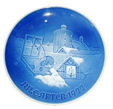 PIATTO DA COLLEZIONE PORCELLANA DANESE B&G JULE AFTEN AFTER NATALE 1977  