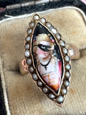 RARO antico anello ritratto in