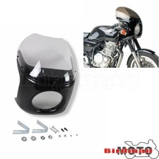 Carena faro universale moto 7" + parabrezza trasparente per Honda Cafe Racer