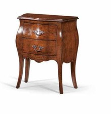 COMODINO IN LEGNO BOMBATO