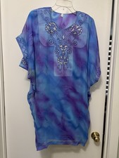 Abaya/Kaftano/Galabeya blu