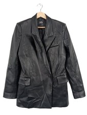 ZARA Cappotto in ecopelle
