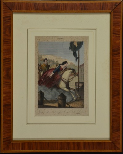 Stampa incisione bulino - ad, a