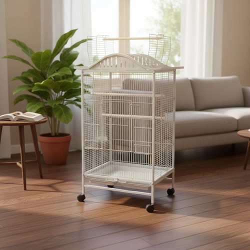 Metal bird enclosure - bird, grande