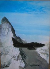 AEREO FIAT G 91 T IN VOLO SUL CERVINO NON VIAGGIATA