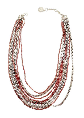 Collana girocollo multifilo