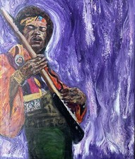 Quadro ritratto Jimmy Hendrix