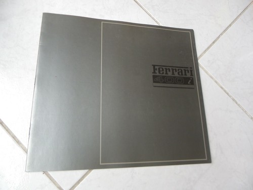 Ferrari 400i 1983 brochure