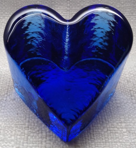 Fermacarte cuore vetro