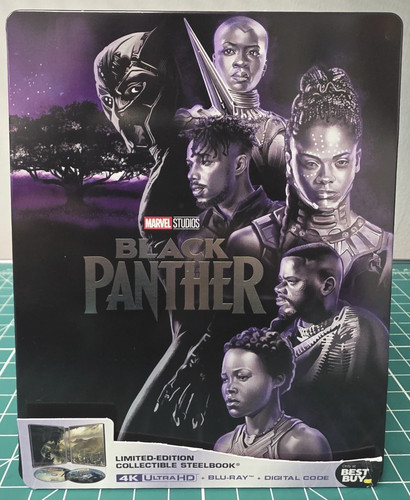 Black panther steelbook 4k - black,