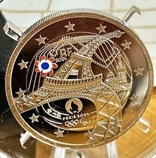 2 Euro Proof /PP Francia 2024 Torcia Olimpica Colorata 