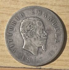 REGNO D’ITALIA - VITTORIO EMANUELE II MONETA 2 LIRE 1863 NAPOLI ARGENTO ??