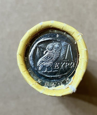 1 Euro 2002 Grecia Lettera S UNC da rotolino FDC Original Aus Rolle