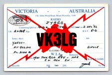 Radioamatore QSL VK3LG