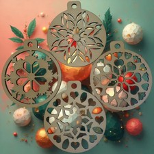 4 Palline di Natale in