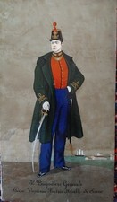 napoli regno delle due sicilie ritratto olio militare Finizio Mirelli di Sarno