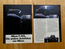 Nikon F-401 L'altro autofocus anni 80 retrò 1987 vintage pubblicità pubblicità