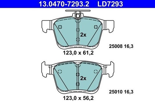 Ate ceramic 0470 7293 - ate, 13.0470-7293.2