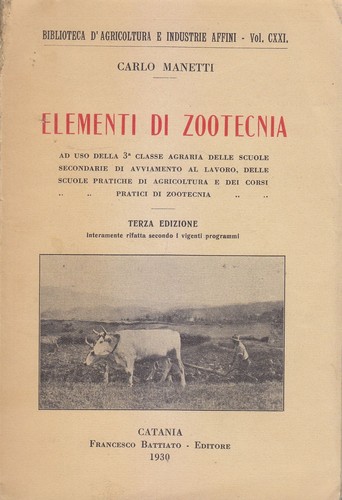 Elementi zootecnia carlo - elementi, di