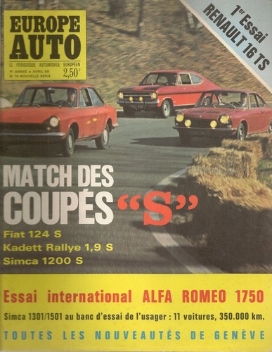 Europe auto 1968 - europe,