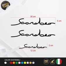 3 Adesivi Vinile Prespaziato Compatibili Scarabeo Scooter 50cc Tuning Moto