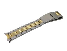 Cinturino in acciaio bicolore