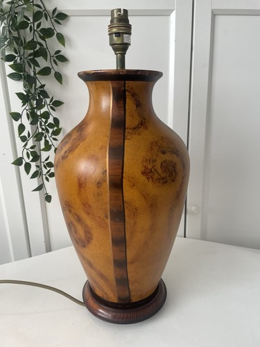 Lampada tavolo vintage burl - lampada,