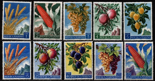 San marino 1958 480 489 - -,