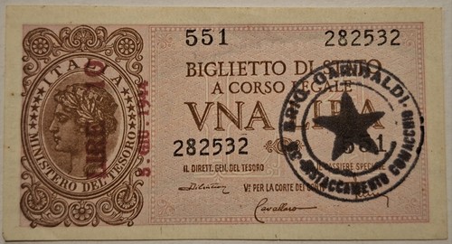 Banconota buoni partigiani - banconota,