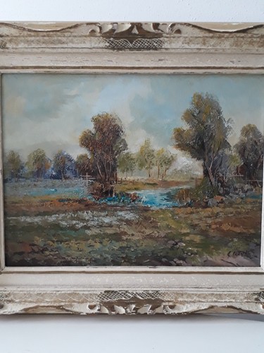 Quadro antico dipinto olio - olio, su
