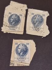 3 FRANCOBOLLO TURRITA SIRACUSANA 200 LIRE D'EPOCA  RARO.