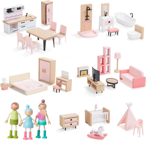 Set mobili casa - casa, bambole