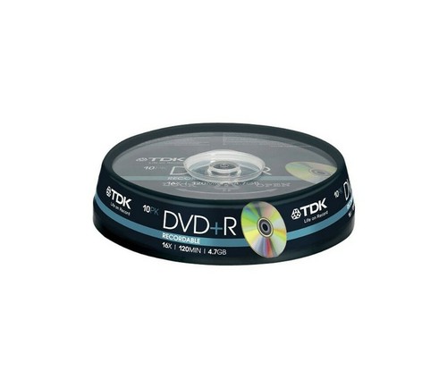 Tdk dvd recordable 16x - dvd+r,