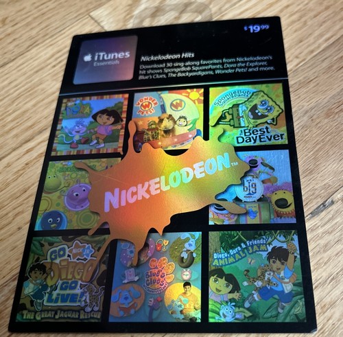 Gift card nickelodeon apple - card,
